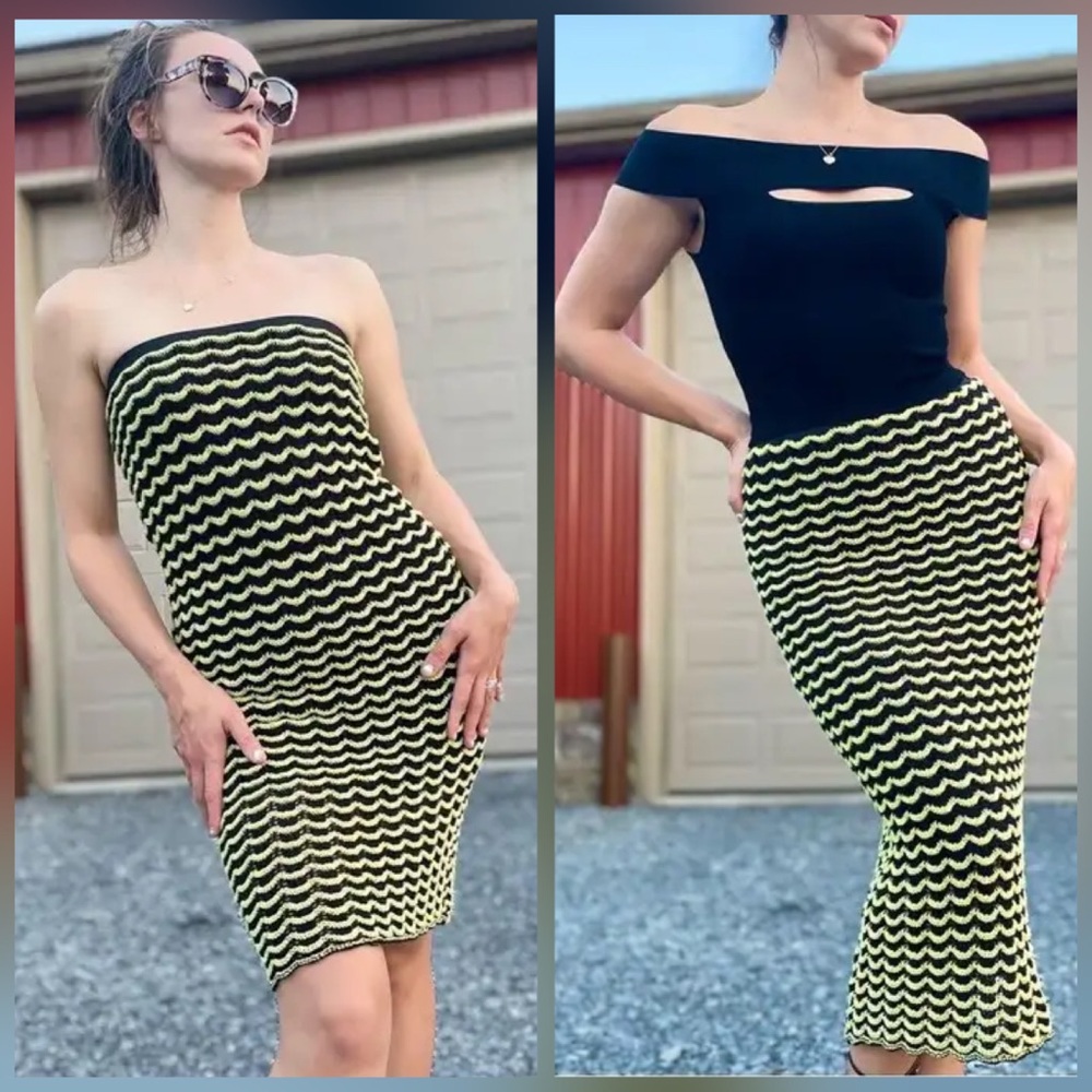 NWT Zara Convertible Knit Tube Dress or Midi Skirt - S